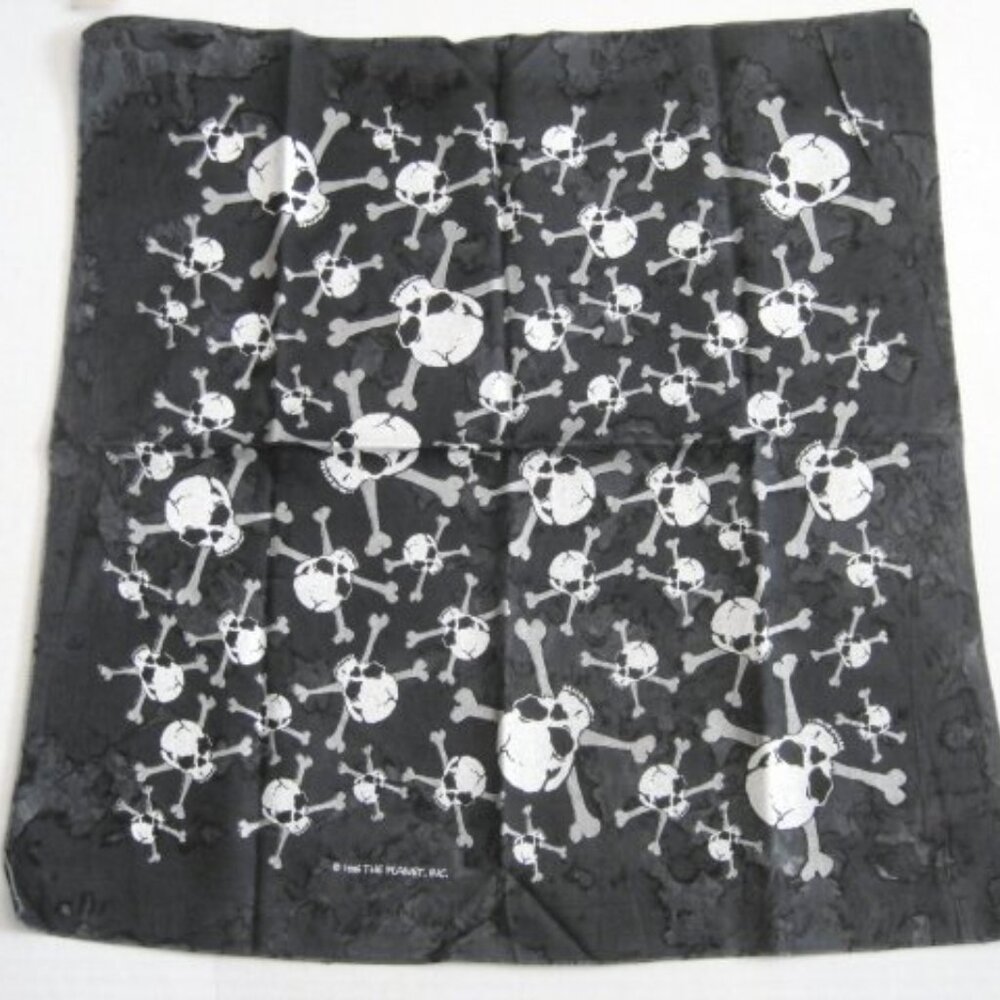 Skull Crossbones Tie Dye Bandana